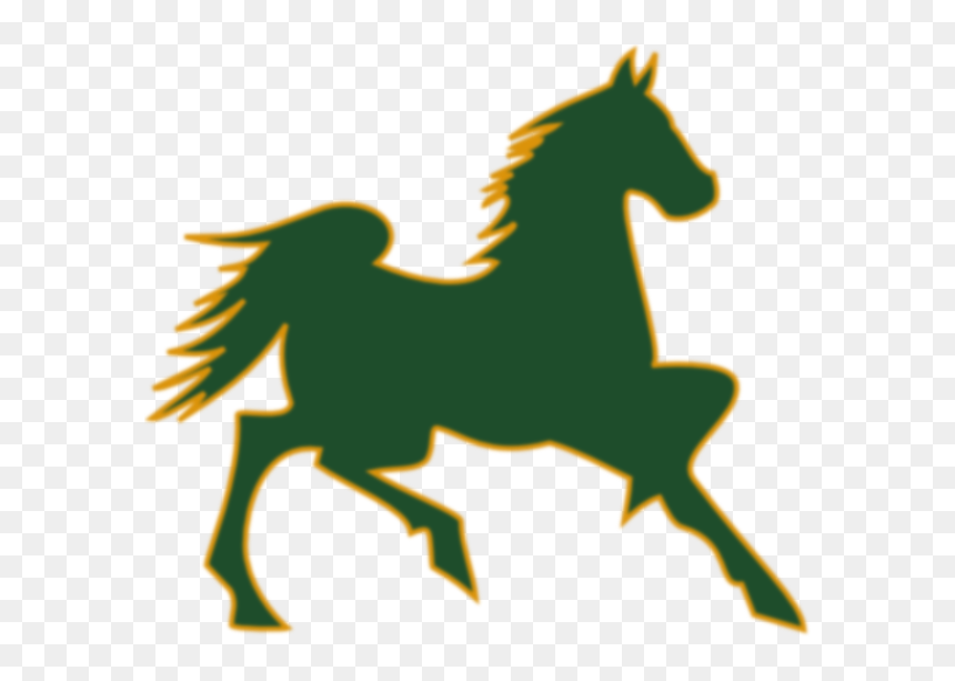 Green Mustang Clipart - Mascot For Cal Poly, HD Png Download - mustang logo png