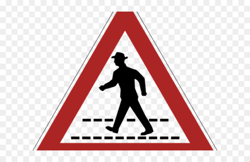 Walkway Clipart Pedestrian Lane - Pedestrian Lane Sign, HD Png Download - walkway png