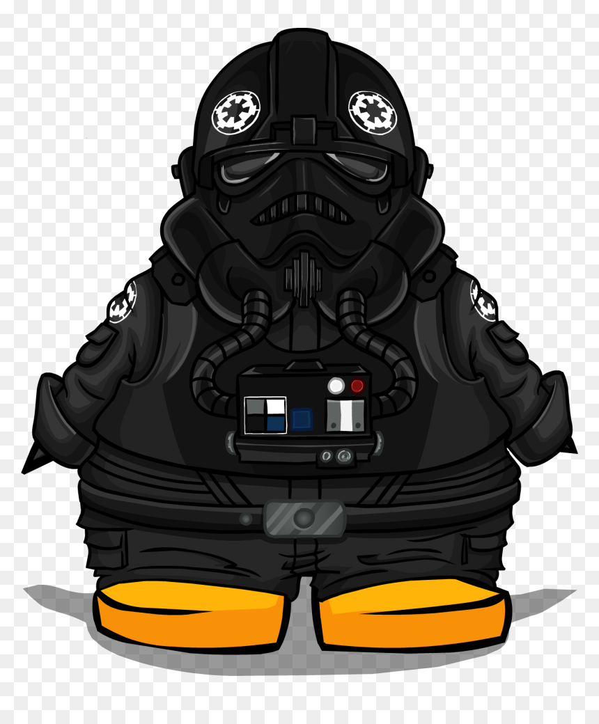 Tie Fighter Pilot Costume Pc - Penguin With A Crown, HD Png Download - pilot png