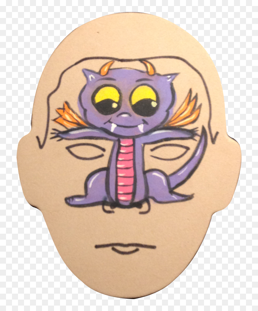 Transparent Face Painting Clip Art - Cartoon, HD Png Download - face paint png