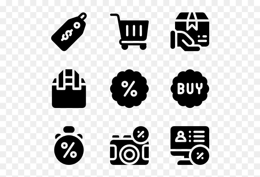 Cyber Buttons Png - Contact Details Icons Png, Transparent Png - cyber monday png