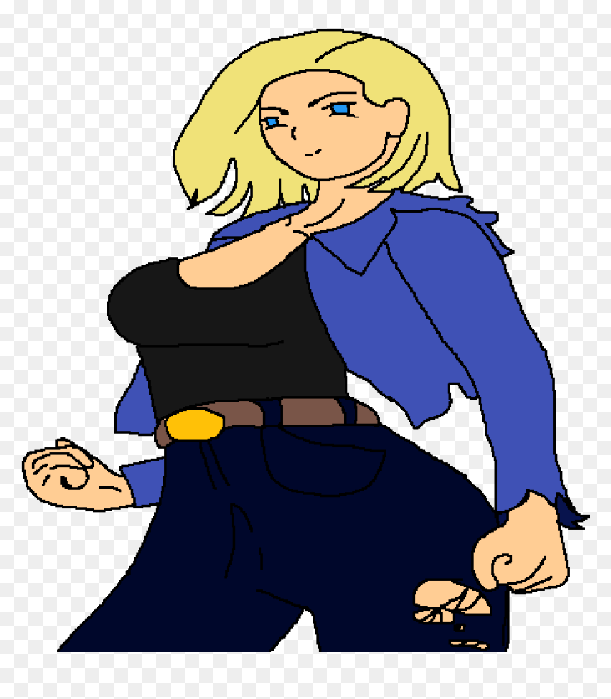 Cartoon, HD Png Download - android 18 png