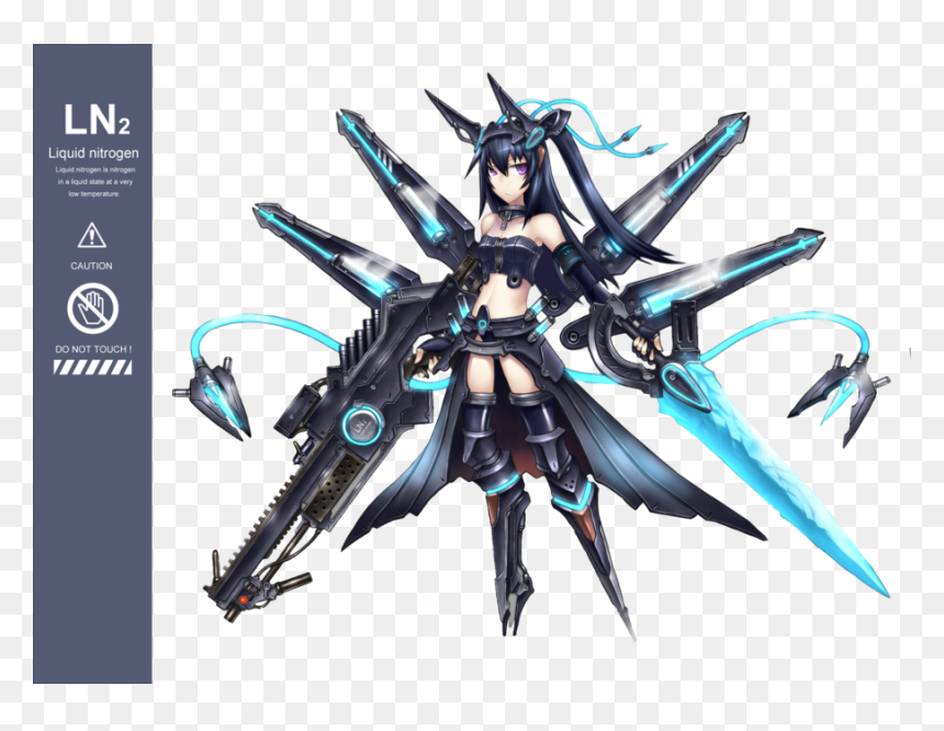 Transparent Army Clipart - Cyborg Girl Anime Art, HD Png Download - android 18 png
