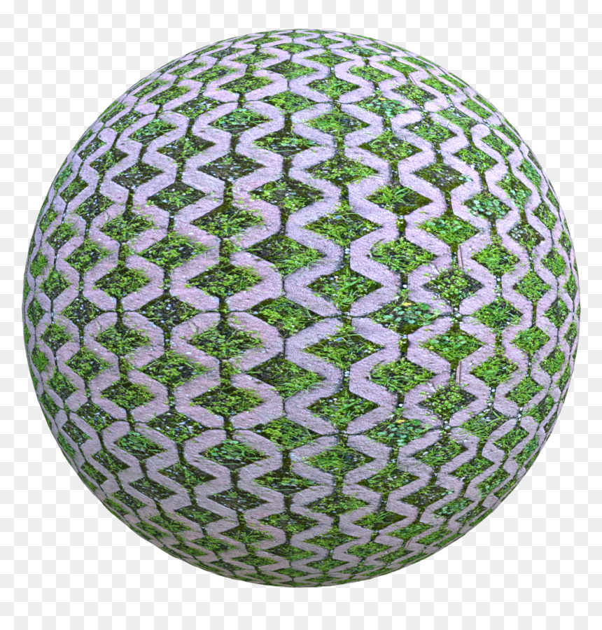 Seamless Walkway With Grass Texture , Png Download - Circle, Transparent Png - walkway png