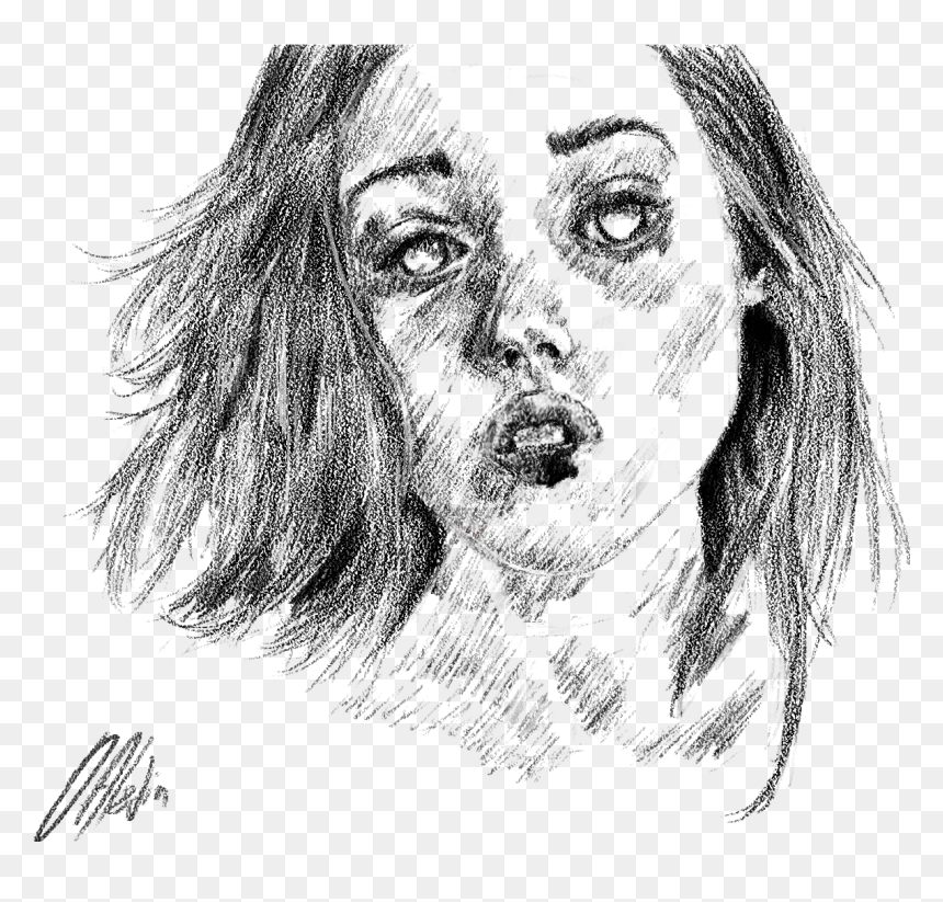 Sketch , Png Download - Sketch, Transparent Png - zombie girl png