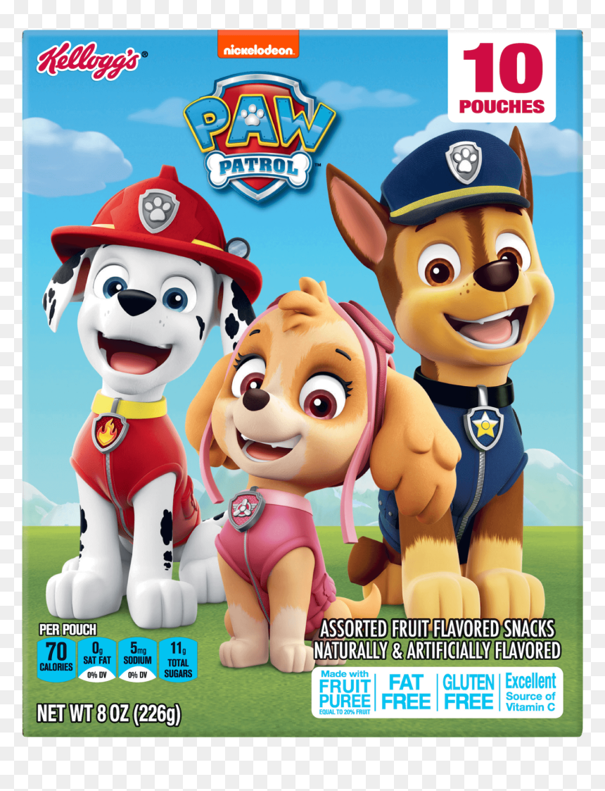 Paw Patrol Fruit Snacks, HD Png Download - paw patrol bone png