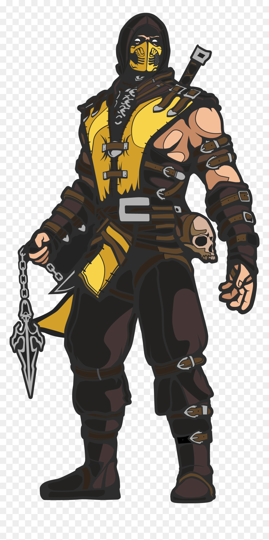 Scorpion Mortal Kombat Png, Transparent Png - mortal kombat scorpion png