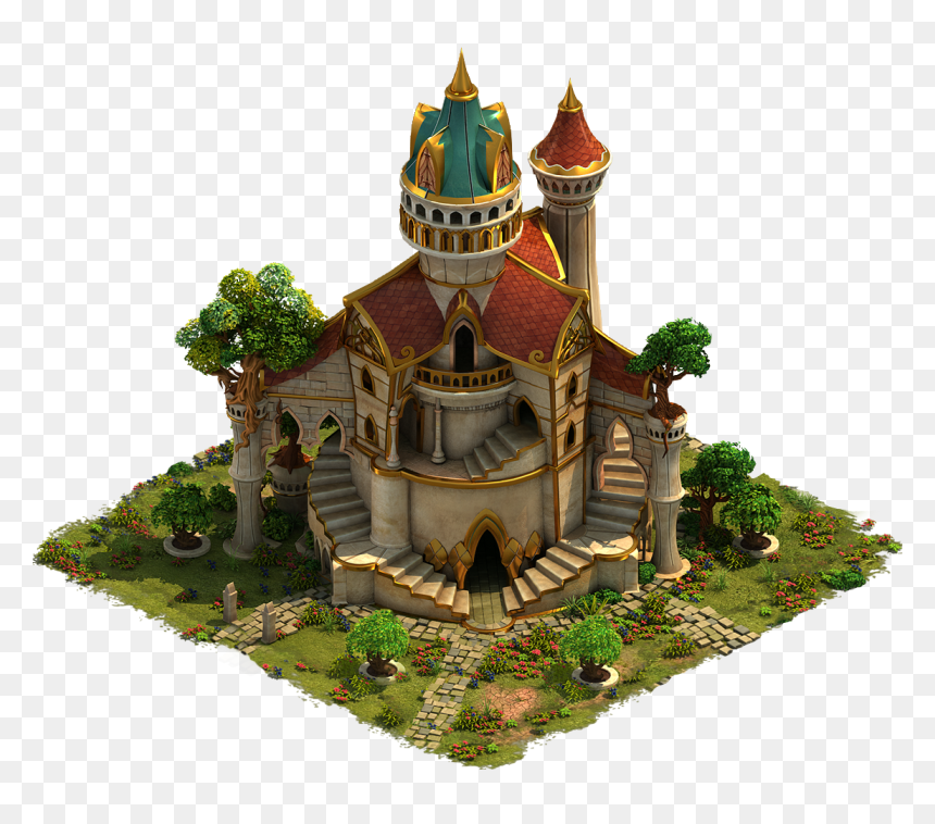 Elvenar Houses In Game, HD Png Download - temple png