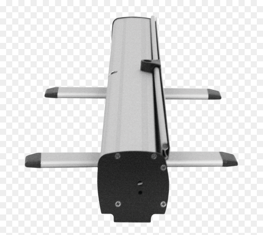 Economy Retractable Banner Stand End Caps, HD Png Download - silver banner png