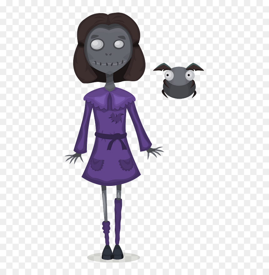 Zombie Girl Clipart - Clip Art, HD Png Download - zombie girl png