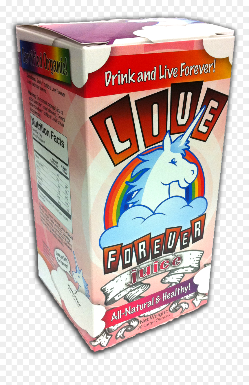 Live Forever Juice 3d Box - Juice, HD Png Download - juice box png