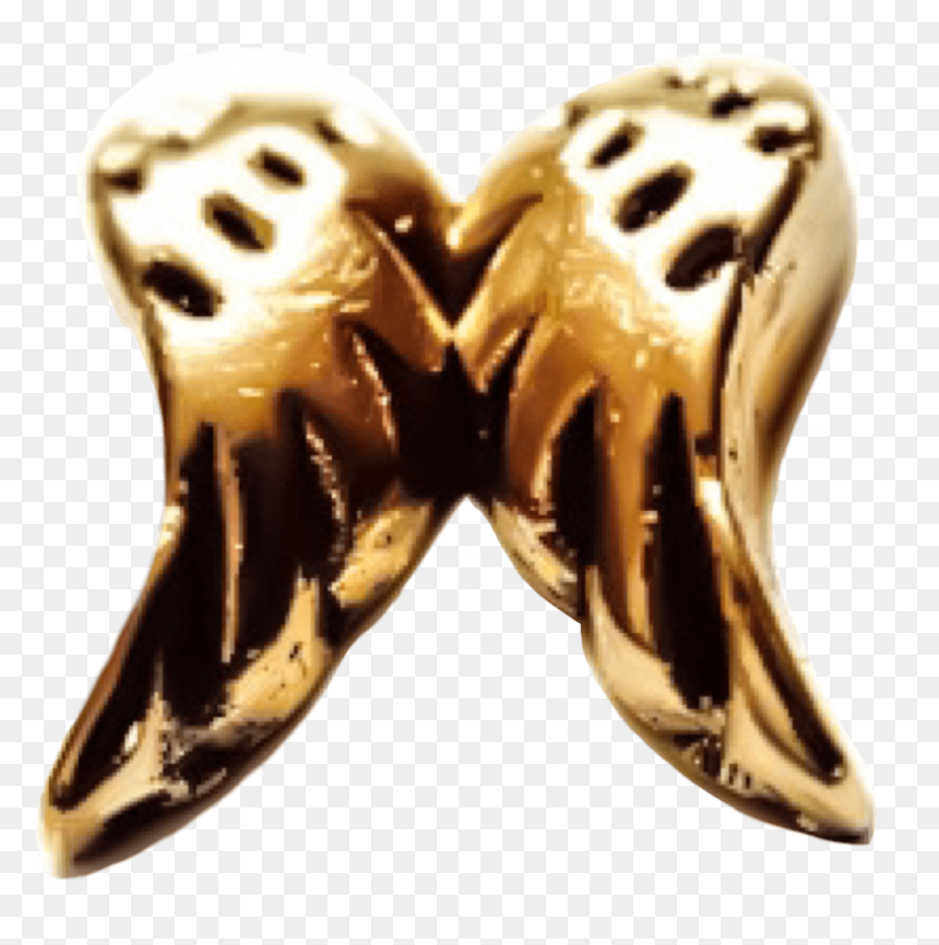 Wings {gold} Charm - Bead, HD Png Download - gold wings png