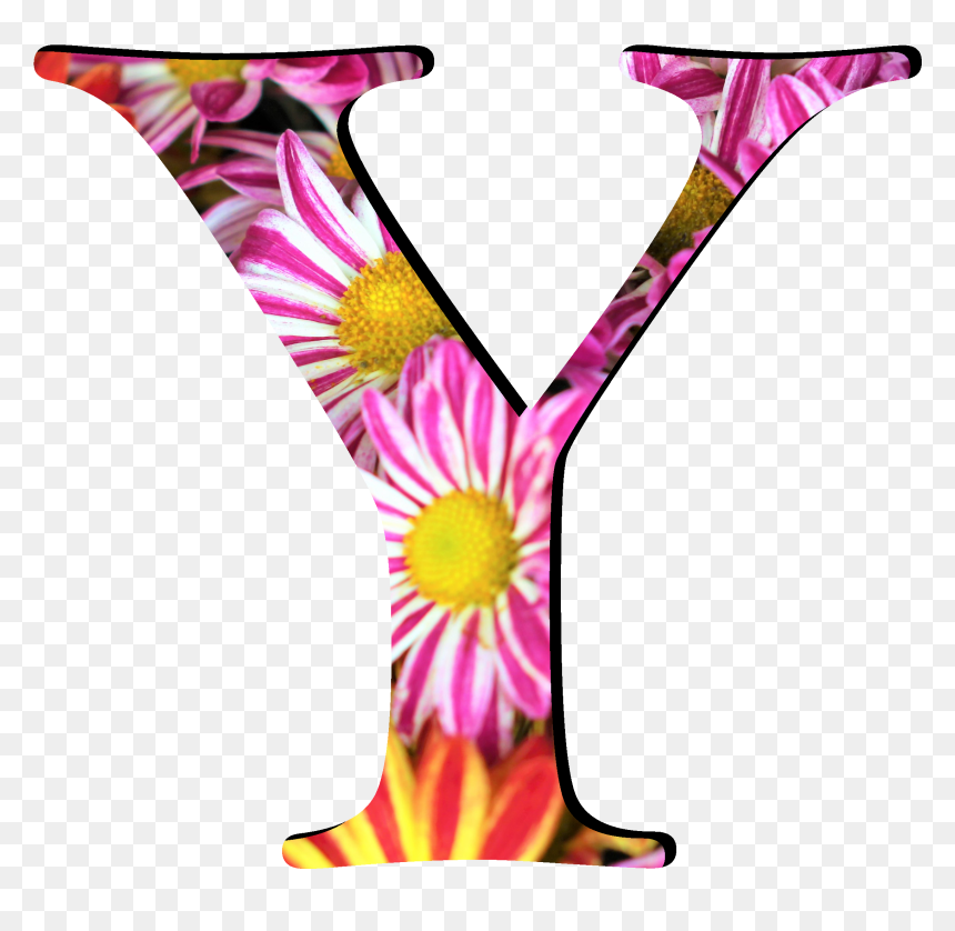 Flower Pattern Letters Y - Png File Letter Y Png, Transparent Png - flower pattern png