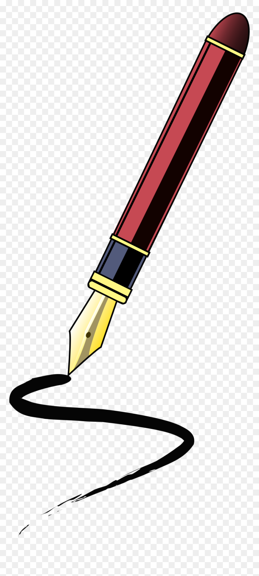 Transparent Spelling Clipart - Ink Pen Clipart, HD Png Download - ink pen png