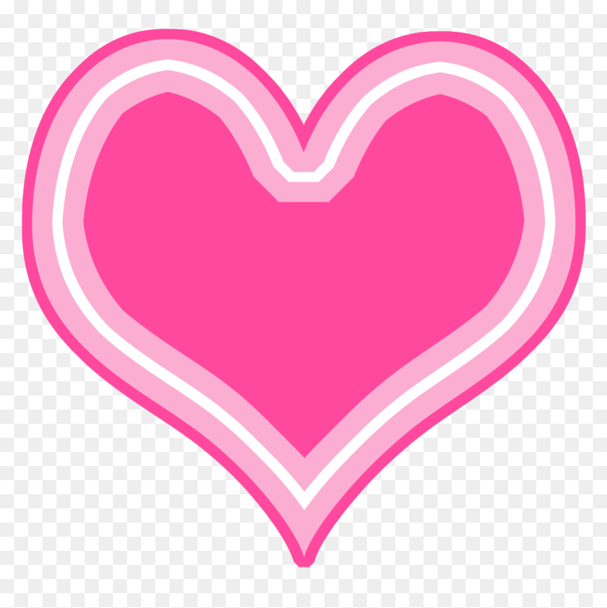 Free Digi Scrapbook Pink Hearts - Heart, HD Png Download - pink hearts png