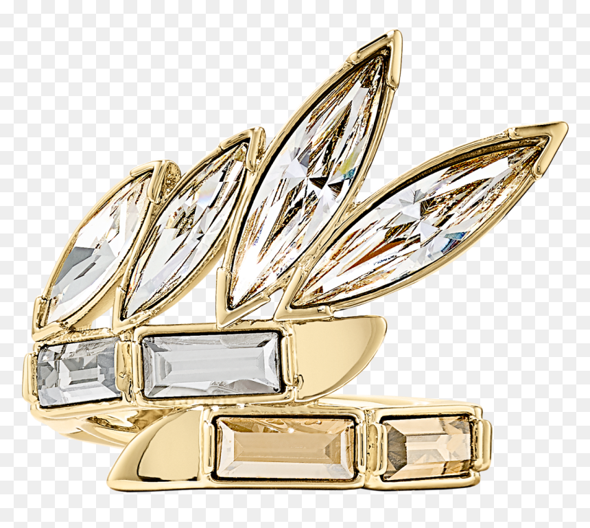 Wonder Woman Ring, Gold Tone, Gold-tone Plated - Swarovski Wonder Woman Ring, HD Png Download - wonder woman symbol png