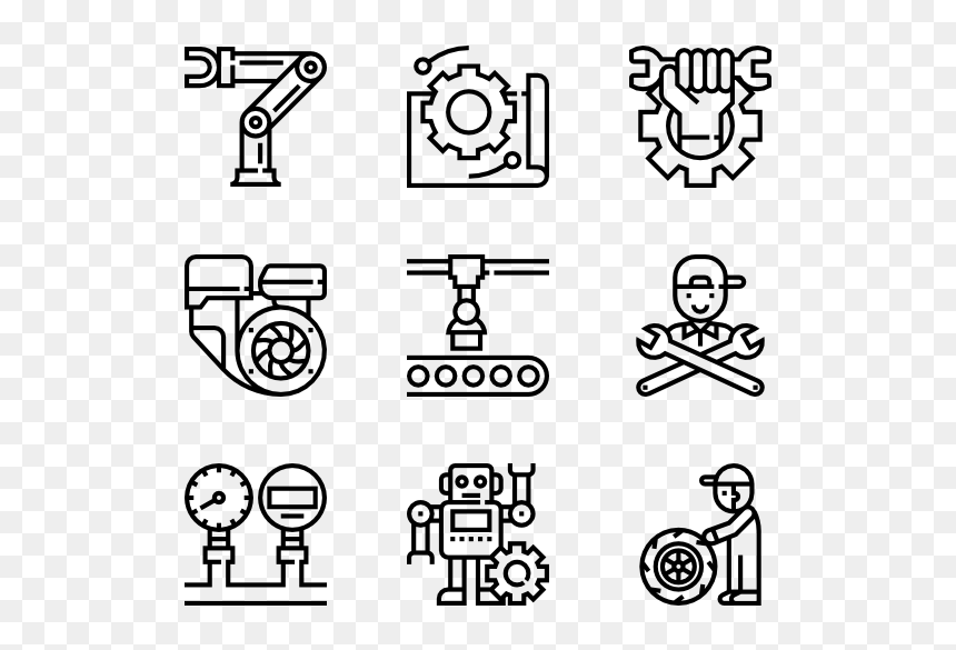 Vector Robotics Robotic Arm - Farm Icons, HD Png Download - robot arm png
