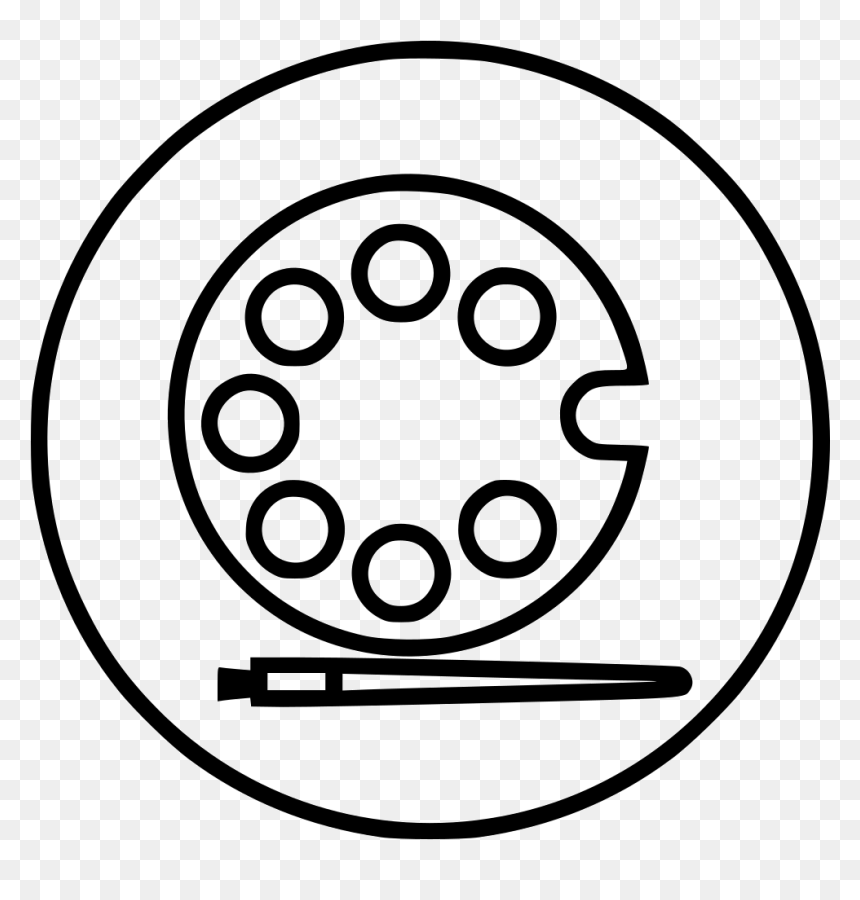 Brush Paint Colour Plate Tool Drawing Sketch - Paint Sketch Logo Png, Transparent Png - paint line png