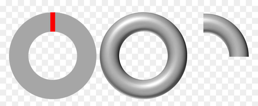 Plumbing Clipart Steel Pipe - Donut Shape No Background, HD Png Download - metal pipe png