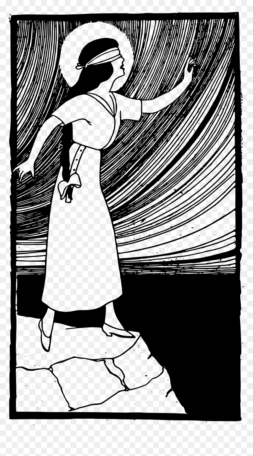 On The Brink Clip Arts - Saint With Blindfold, HD Png Download - blindfold png