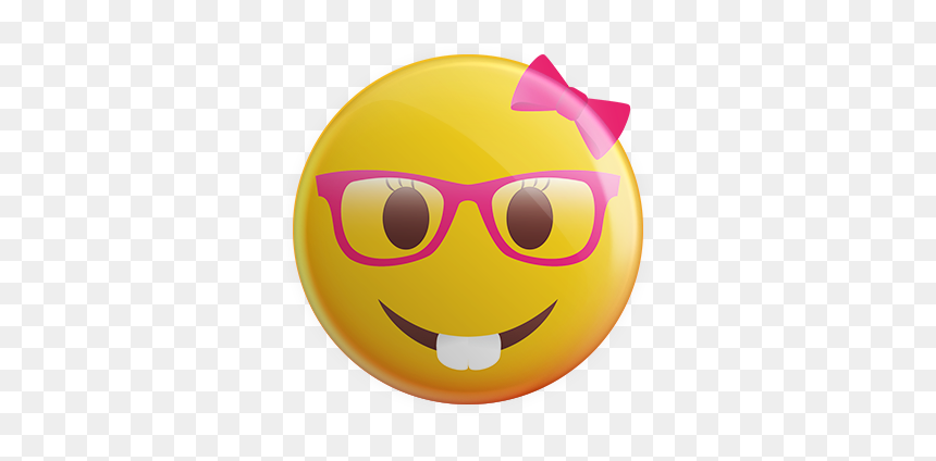 Smiley, HD Png Download - nerd emoji png