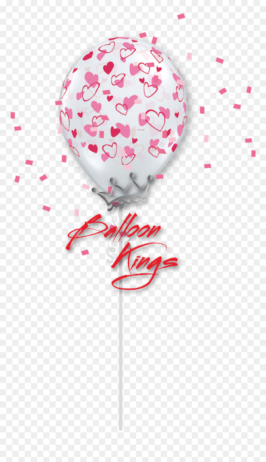 Transparent Floating Hearts Png - Baby Balloon Png Hd, Png Download - pink hearts png