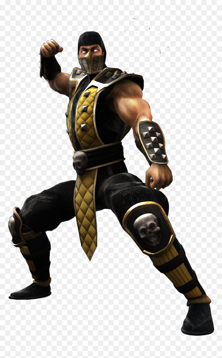 Mortal Kombat Png - Scorpion Mk Shaolin Monks, Transparent Png - mortal kombat scorpion png