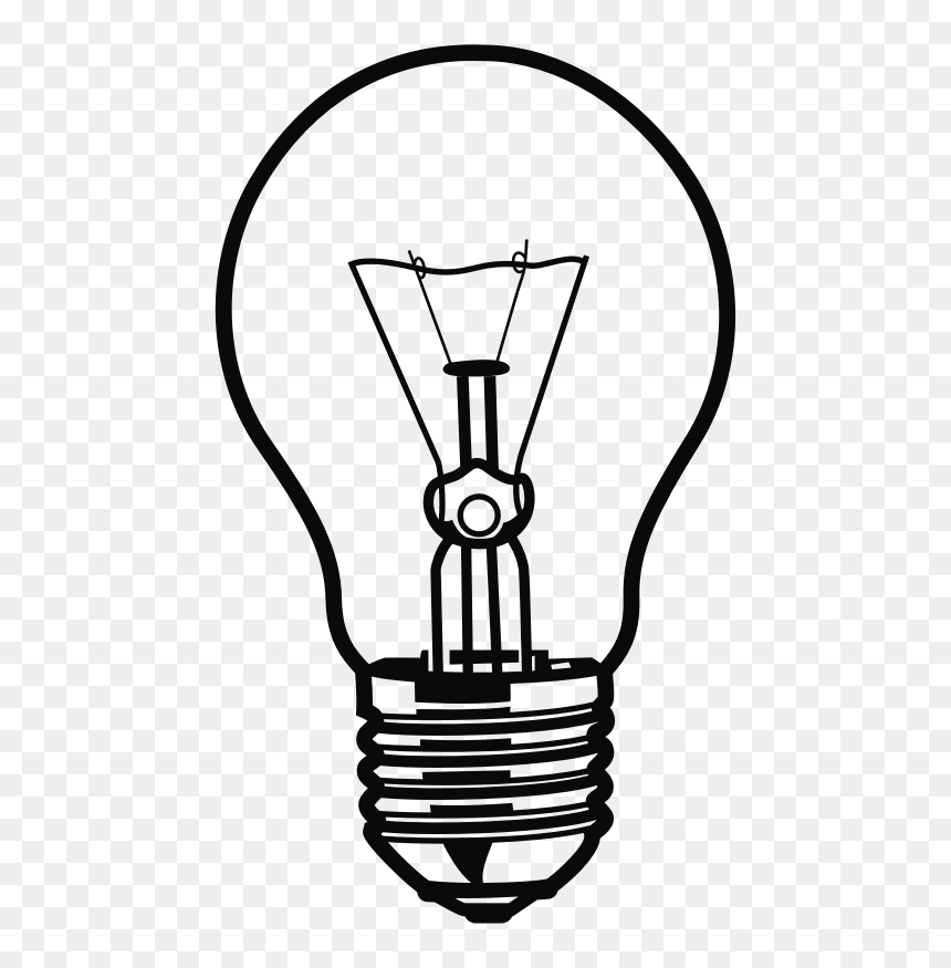 Light Bulb - Incandescent Light Bulb Clip Art, HD Png Download - light bulb idea png