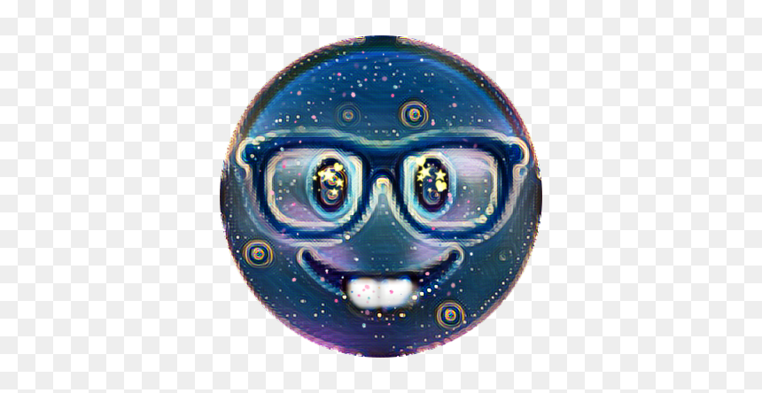 #nerd #emoji #midnight #glasses #confetti #colorsplash - Egg Decorating, HD Png Download - nerd emoji png