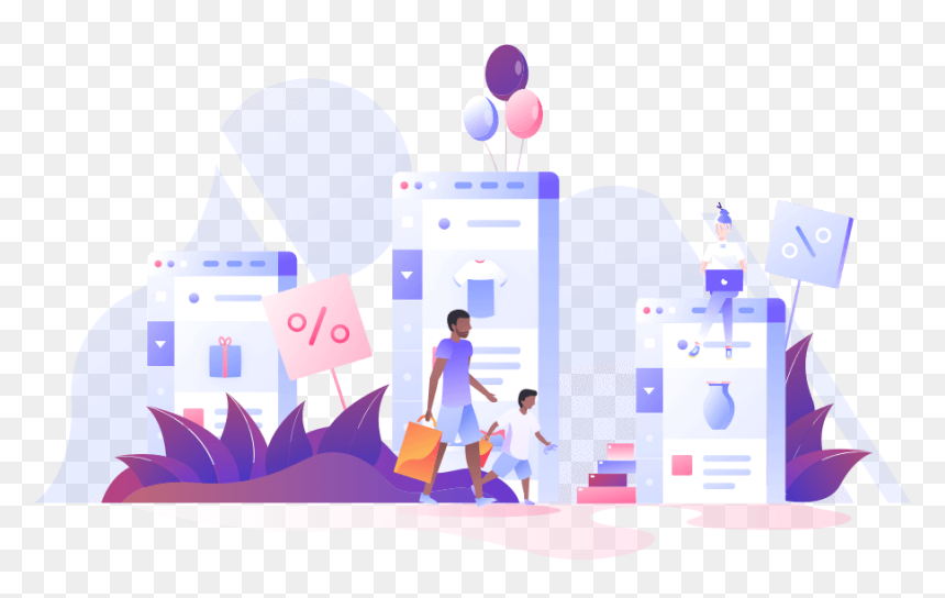 Black Friday Cyber Monday Illustration - Illustration, HD Png Download - cyber monday png