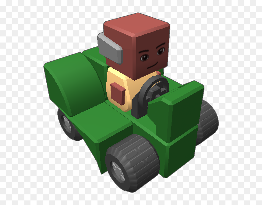 The Mower Guy From Happy Wheels - Bulldozer, HD Png Download - happy wheels png