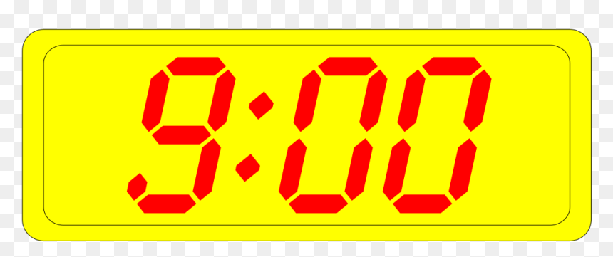 Digital Clock - Digital Clock Clip Art, HD Png Download - clock emoji png