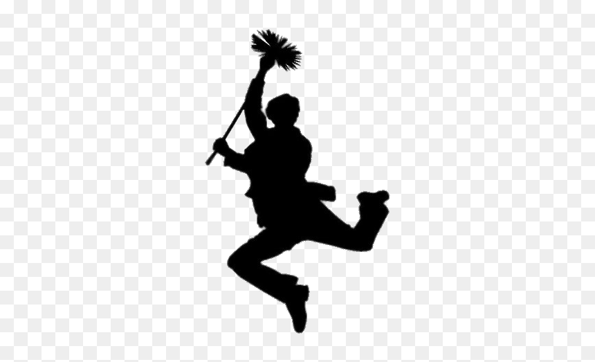 Mary Poppins Chimney Sweep Silhouette Clip Arts - Mary Poppins Bert Silhouette, HD Png Download - mary poppins png