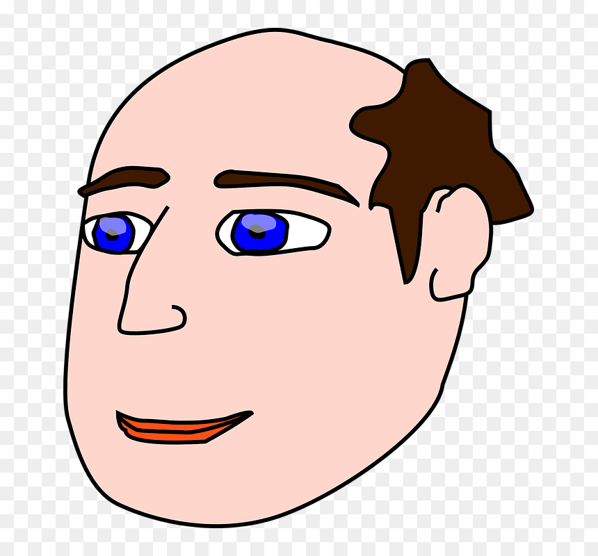 Man Bald Head - Head Clip Art, HD Png Download - bald head png