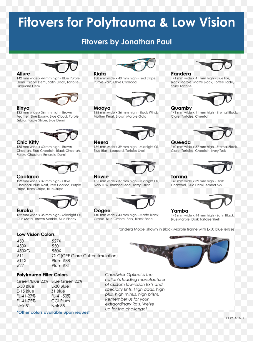 Jonathan Paul Fitovers For Low Vision Sheet Fill In - Glasses, HD Png Download - paul blart png