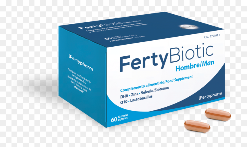 Fertybiotic Hombre Capsulas - Box, HD Png Download - hombre png