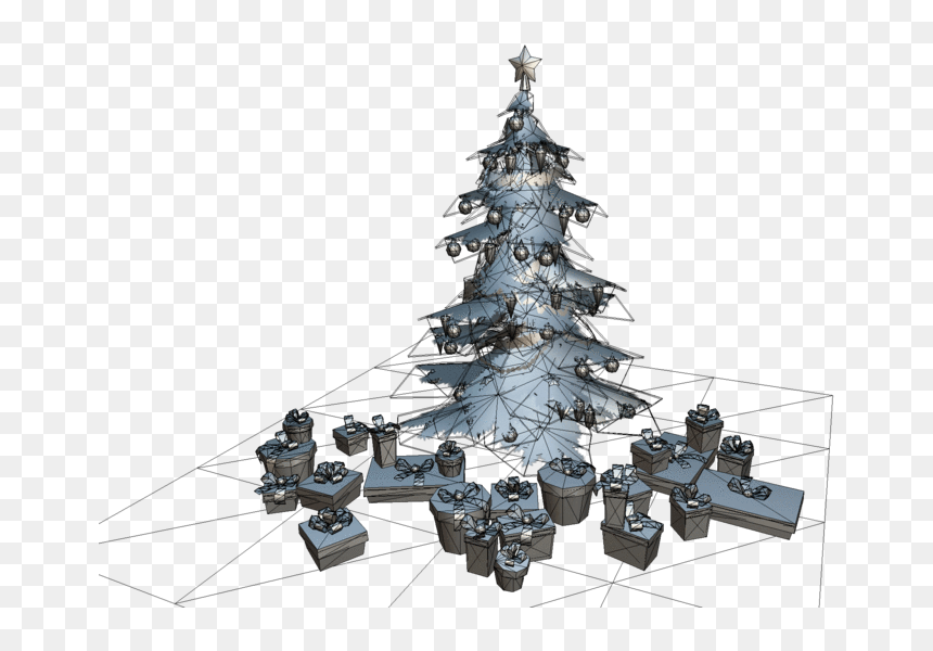 Christmas Tree, HD Png Download - christmas tree with presents png