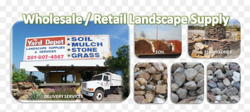 Wholesale Landscape Supplier Houston - Yard Depot, HD Png Download - landscape rocks png