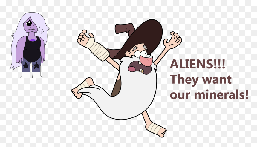 Aliens They Want Our Minerals Mammal Cartoon Text Vertebrate - Steven Universe Other Aliens, HD Png Download - steven universe amethyst png