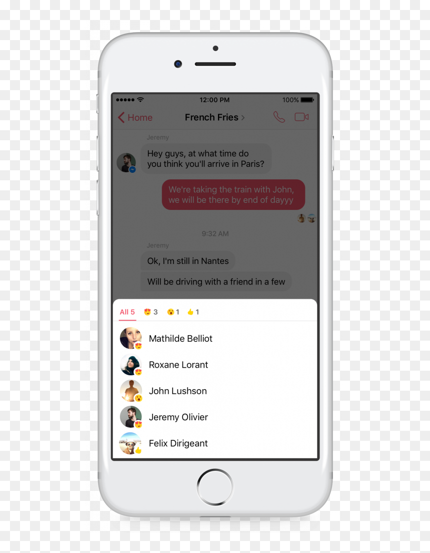 1k Viewers In Messenger, HD Png Download - think emoji png
