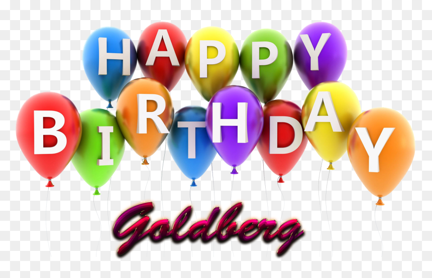 Transparent Goldberg Png - Happy Birthday Anthony With Balloons, Png Download - goldberg png