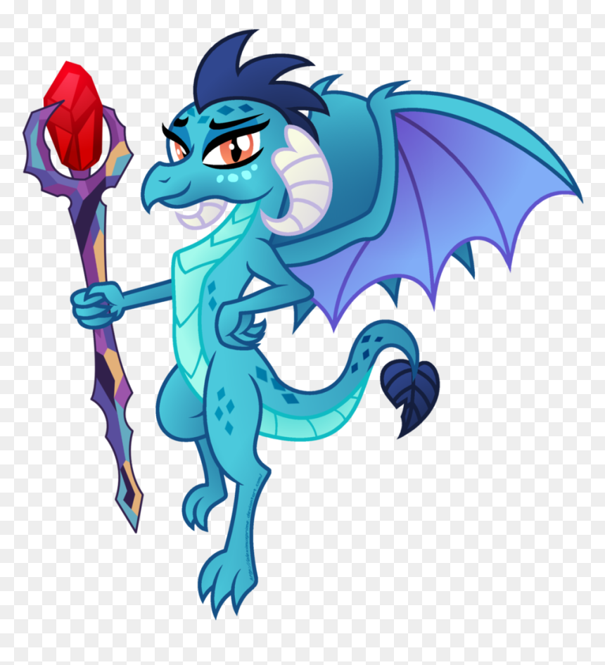 Aleximusprime, Bloodstone Scepter, Dragon, Dragon Lord - Cartoon, HD Png Download - fire dragon png