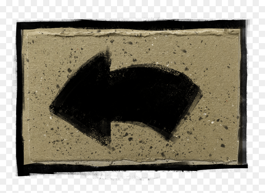 Handmade Arrow Button Back With Photoshop On A Spotted - Animal, HD Png Download - back arrow png