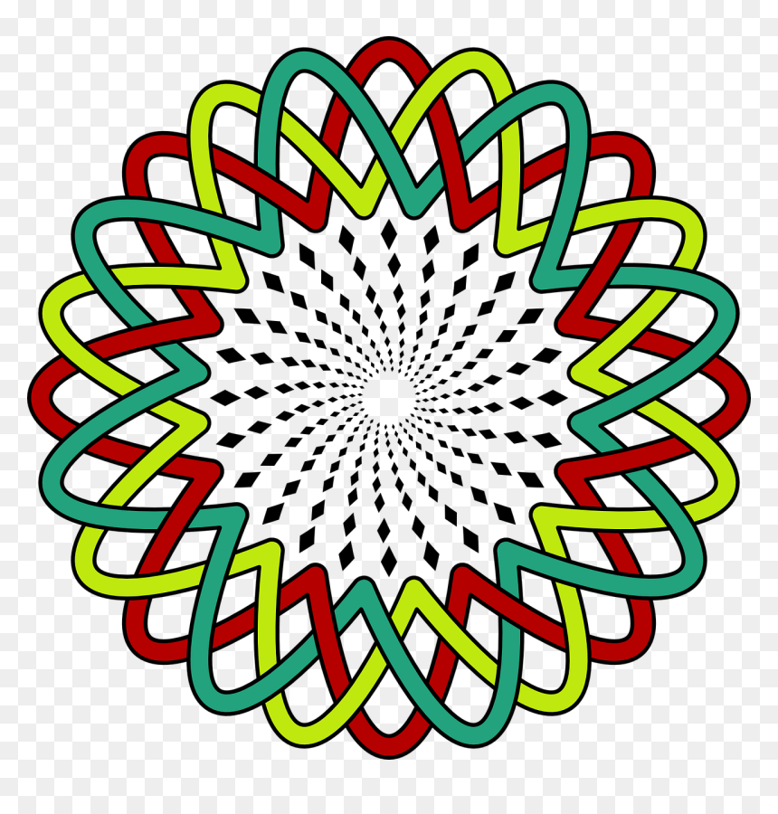 Optical Illusion, HD Png Download - rounded star png
