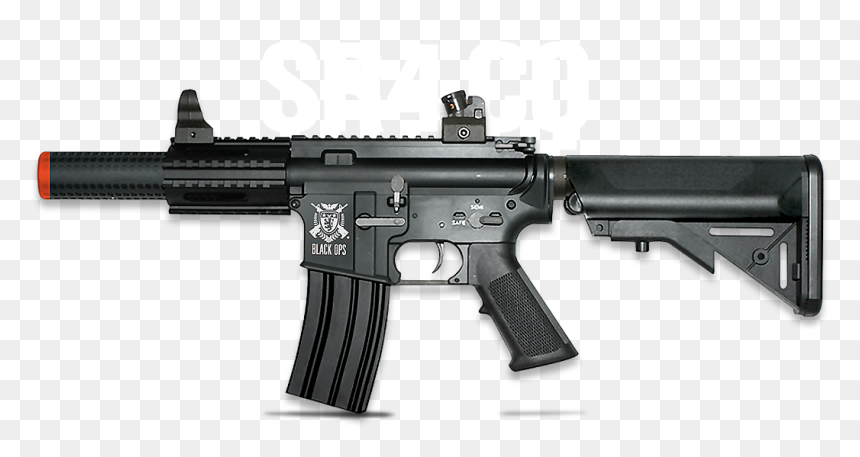 Black Ops Sr4 Airsoft Rifle - Short Barrel Airsoft Rifle, HD Png Download - black ops 3 locus png