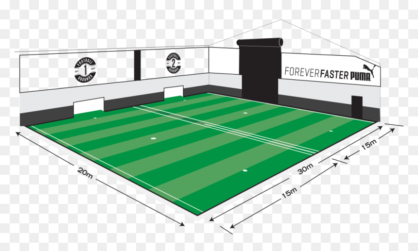 Football Pitch Clipart Vector Freeuse Library Pitch - 5 A Side Soccer Field, HD Png Download - soccer field png