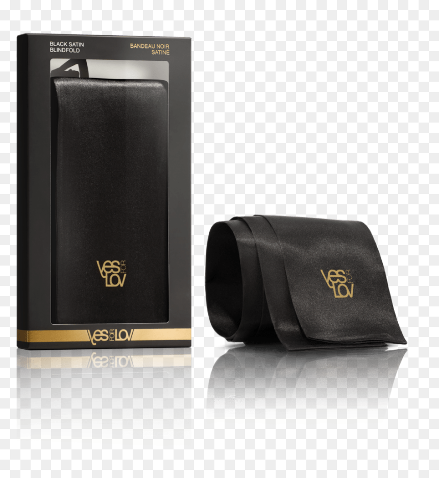 Yesforlov Black Satin Blindfold, HD Png Download - blindfold png