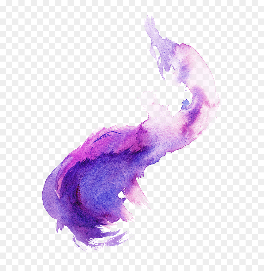 Transparent Purple Watercolor Png , Png Download - Aesthetic Purple Watercolor Png, Png Download - purple watercolor png