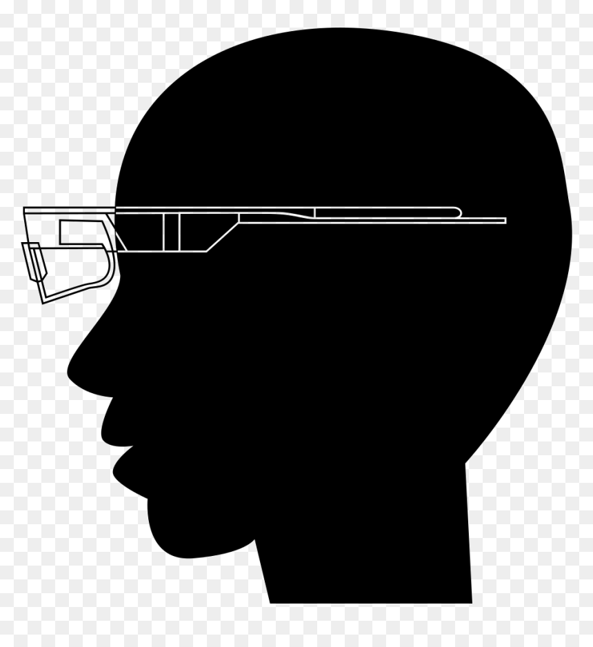 Google Glasses On Bald Head - Portable Network Graphics, HD Png Download - bald head png