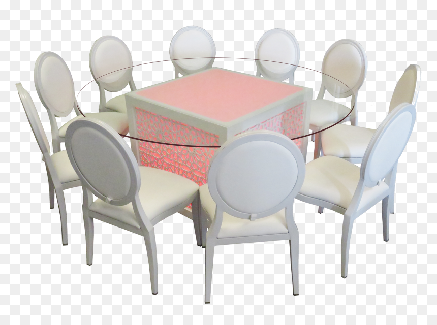 Mashrabiya Round Glass Dining Table With Dior Dining - Dining Room, HD Png Download - round table png